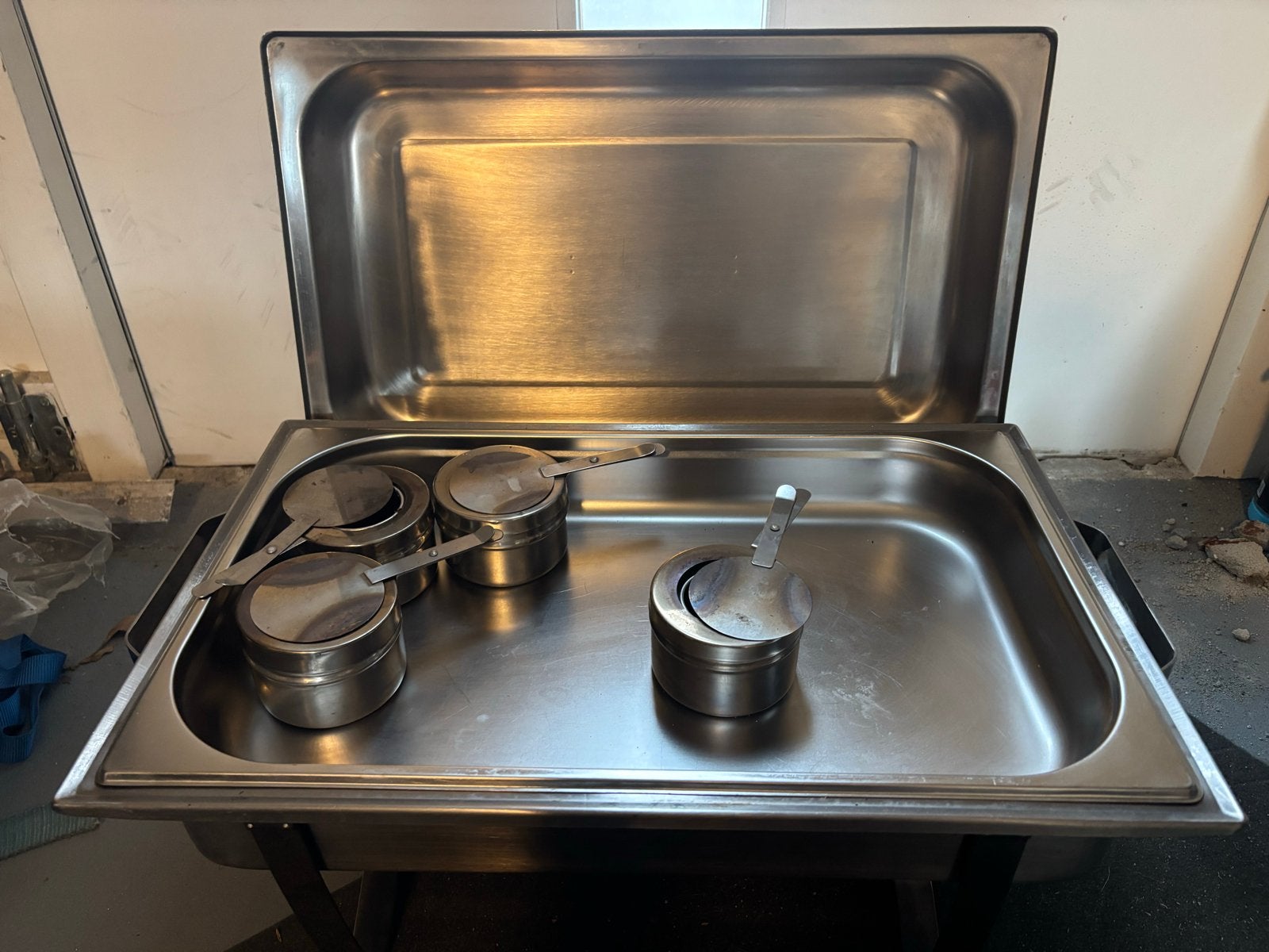 Professionele RVS Warmhoudbakken - Chafing Dish Set, Zilver, Ophalen of Verzenden, Metaal, Overige typen