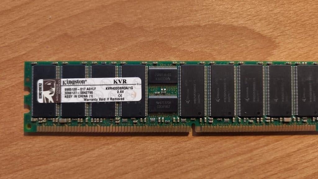KVR400D8R3A/1G Kingston 1GB PC3200 DDR-400MHz  ECC CL3, Overige soorten, Server, Ophalen of Verzenden, Gebruikt