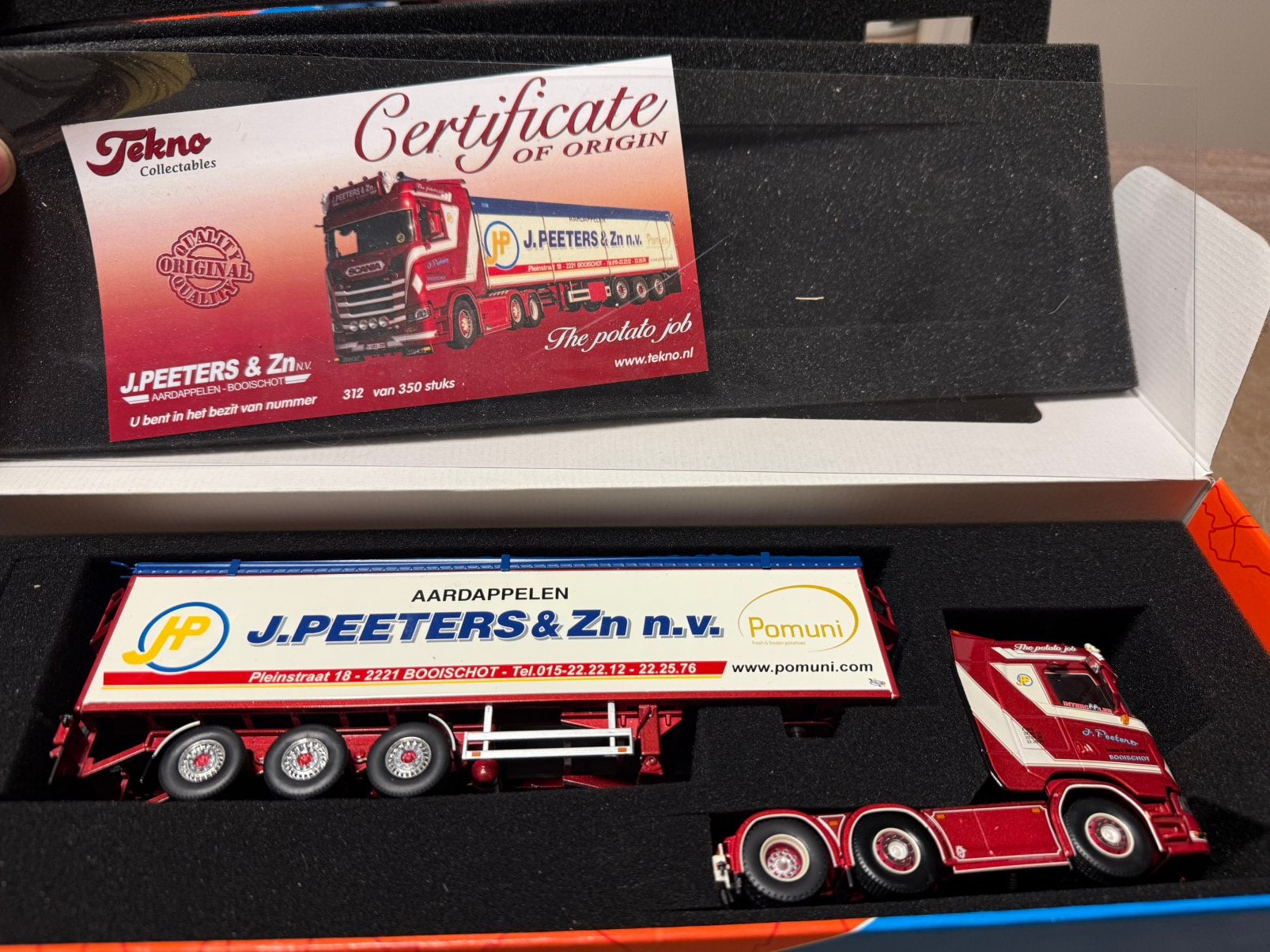 Scania NG J Peeters., Ophalen of Verzenden, Zo goed als nieuw, Bus of Vrachtwagen, Tekno