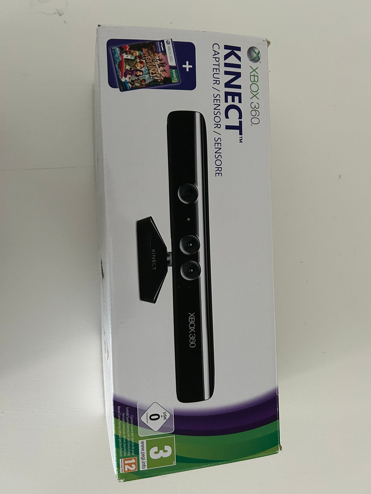Xbox 360 Kinect Sensor zonder Adventures! Game, Gebruikt, 2 spelers, Eén computer, Vanaf 3 jaar