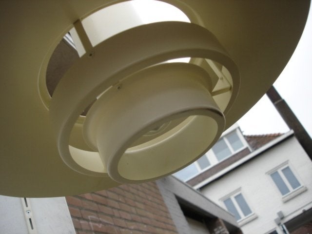 Vintage Fog & Mørup hanglamp Falcon Andreas Hansen '60, Huis en Inrichting, Ophalen of Verzenden, Gebruikt, Metaal, E27 (groot)