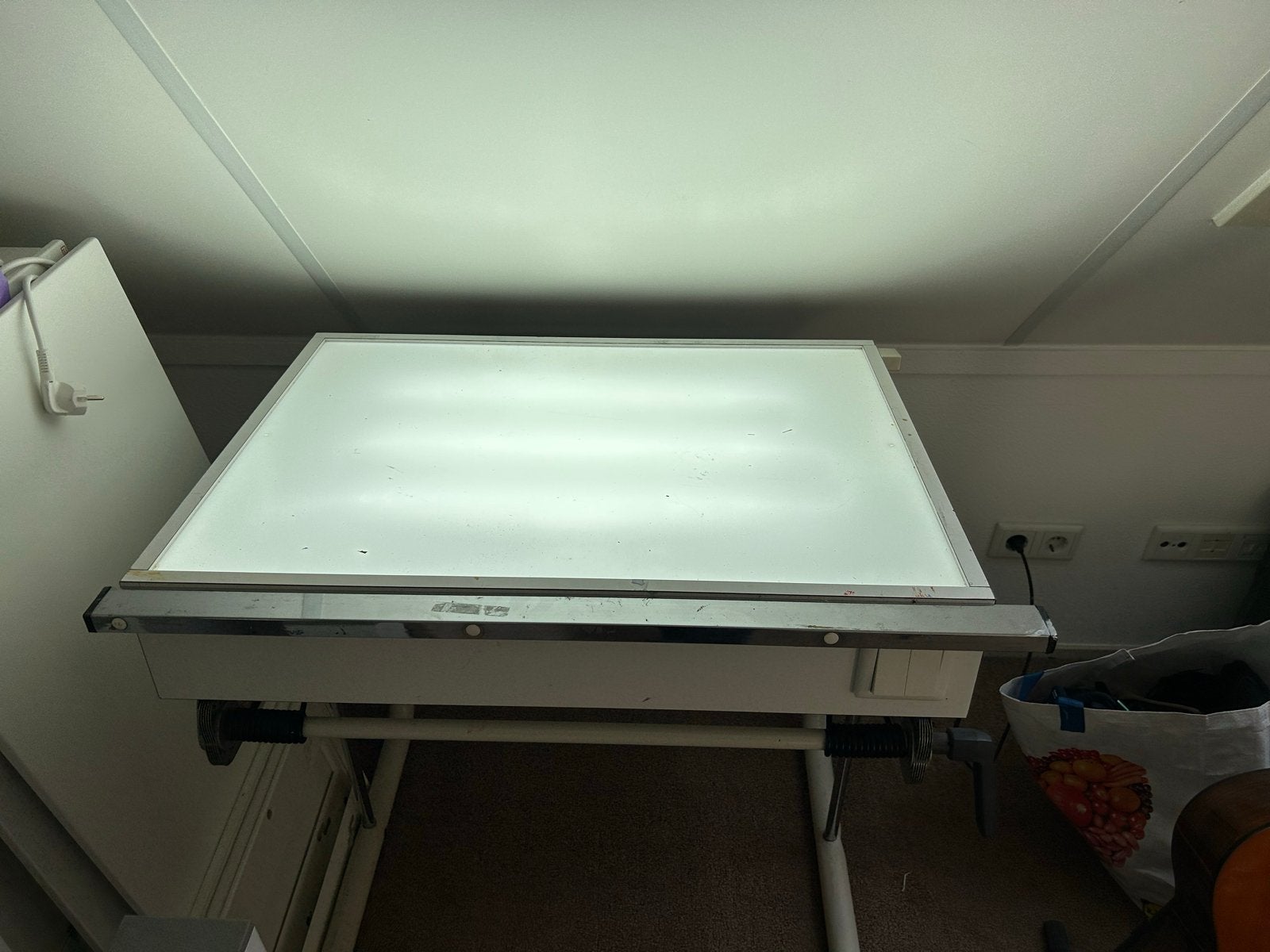Tekentafel met verlichting, Ophalen, Gebruikt, Minder dan 130 cm, Verlichting