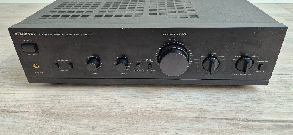 Kenwood versterker KA-4010, Overige merken, Gebruikt, Ophalen of Verzenden, 60 tot 120 watt