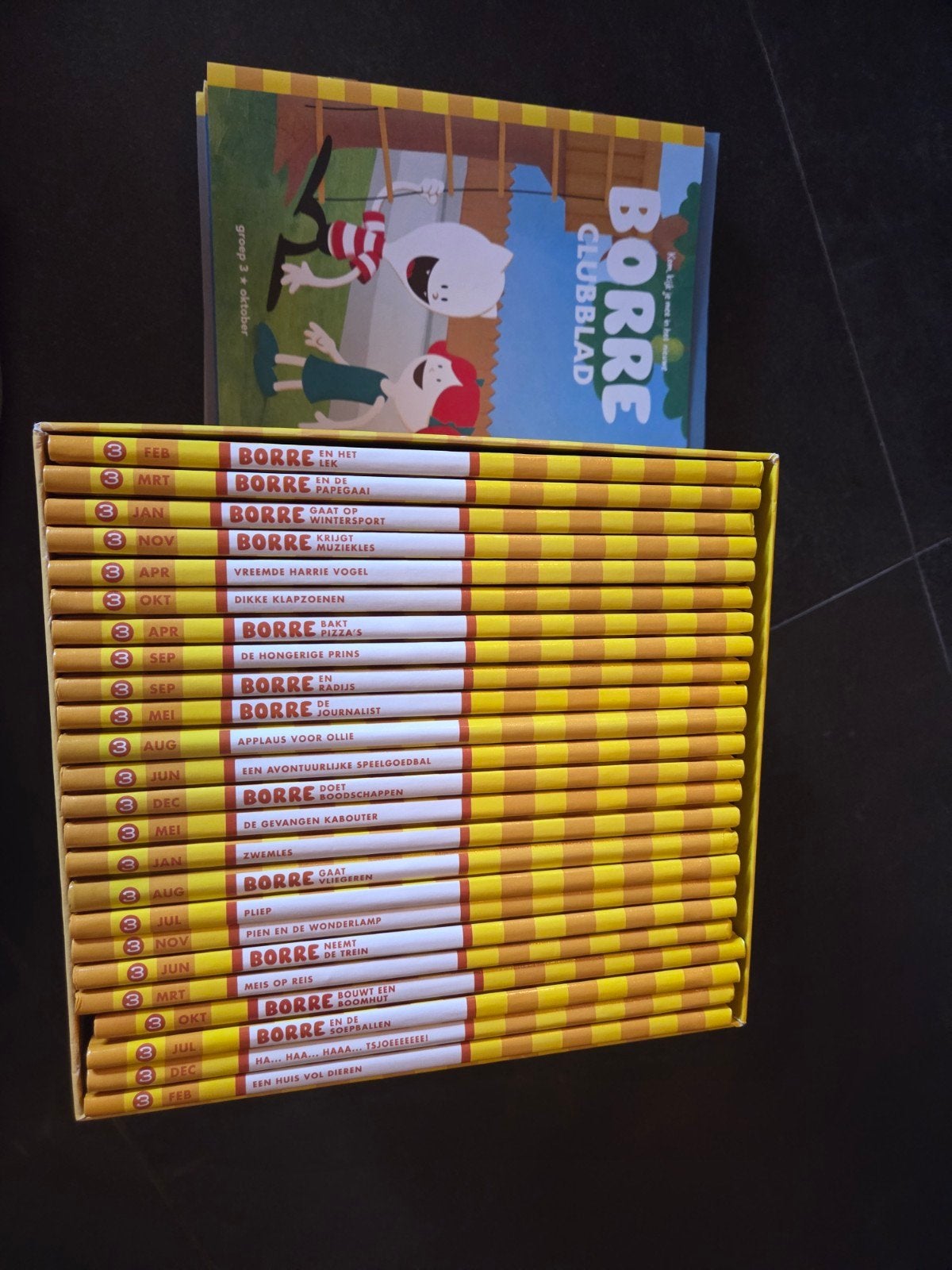 Complete serie Borre clubbladen groep 3 met 11 clubbladen, Verzenden, Zo goed als nieuw, Fictie algemeen