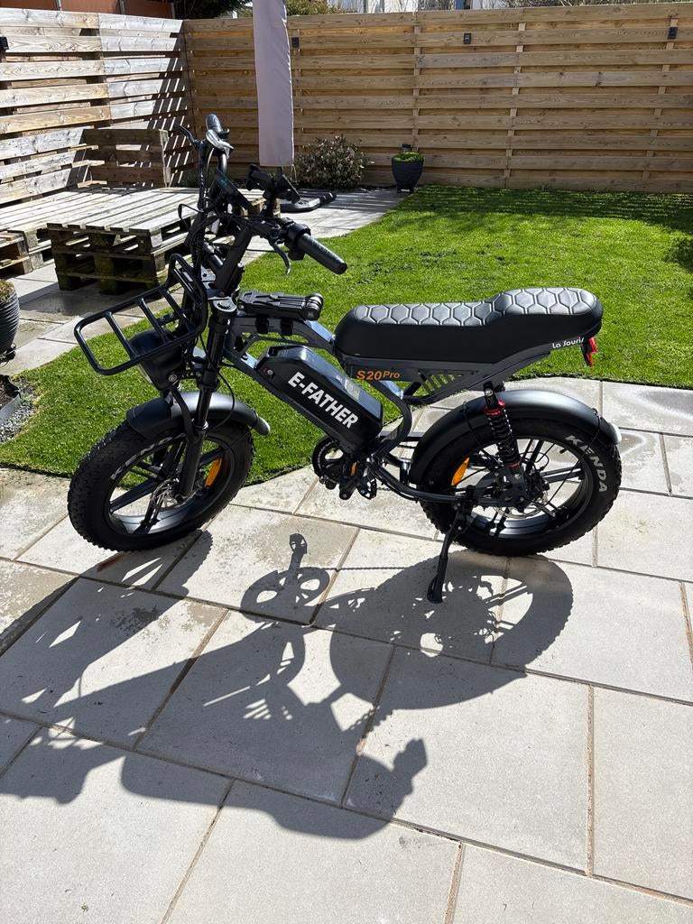 E-FATHER S20Pro fatbike, Zo goed als nieuw, Minder dan 47 cm, 30 tot 50 km per accu, Ophalen
