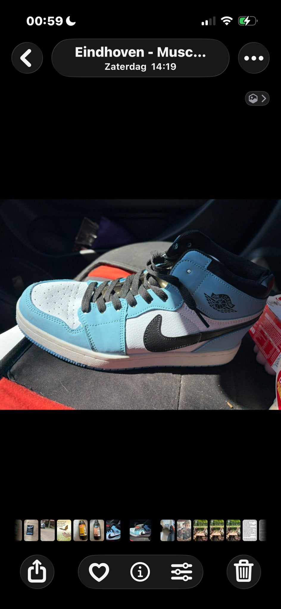 Nike Air Jordan 1 Retro High OG University Blue - Maat 41, Ophalen of Verzenden, Nieuw, Blauw, Sneakers of Gympen