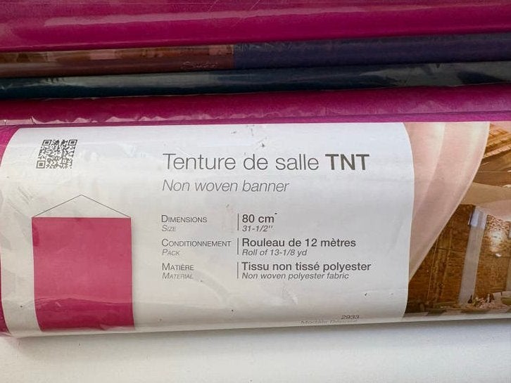 Partytent Zaal Versiering - Non-woven Banner Rol, Ophalen of Verzenden, Zo goed als nieuw