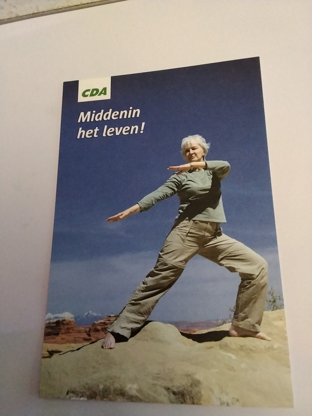 CDA Ansichtkaart: Middenin het leven! (Politiek), Ophalen of Verzenden