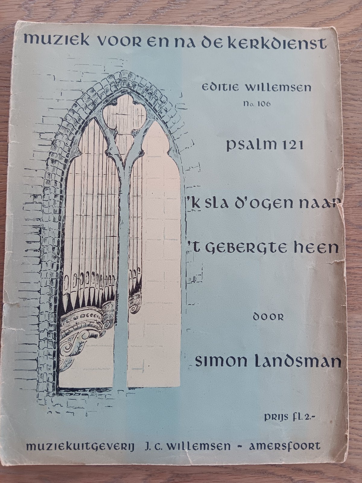 Simon Landsman - Ps 121 voor orgel, Ophalen of Verzenden, Artiest of Componist, Populair, Orgel