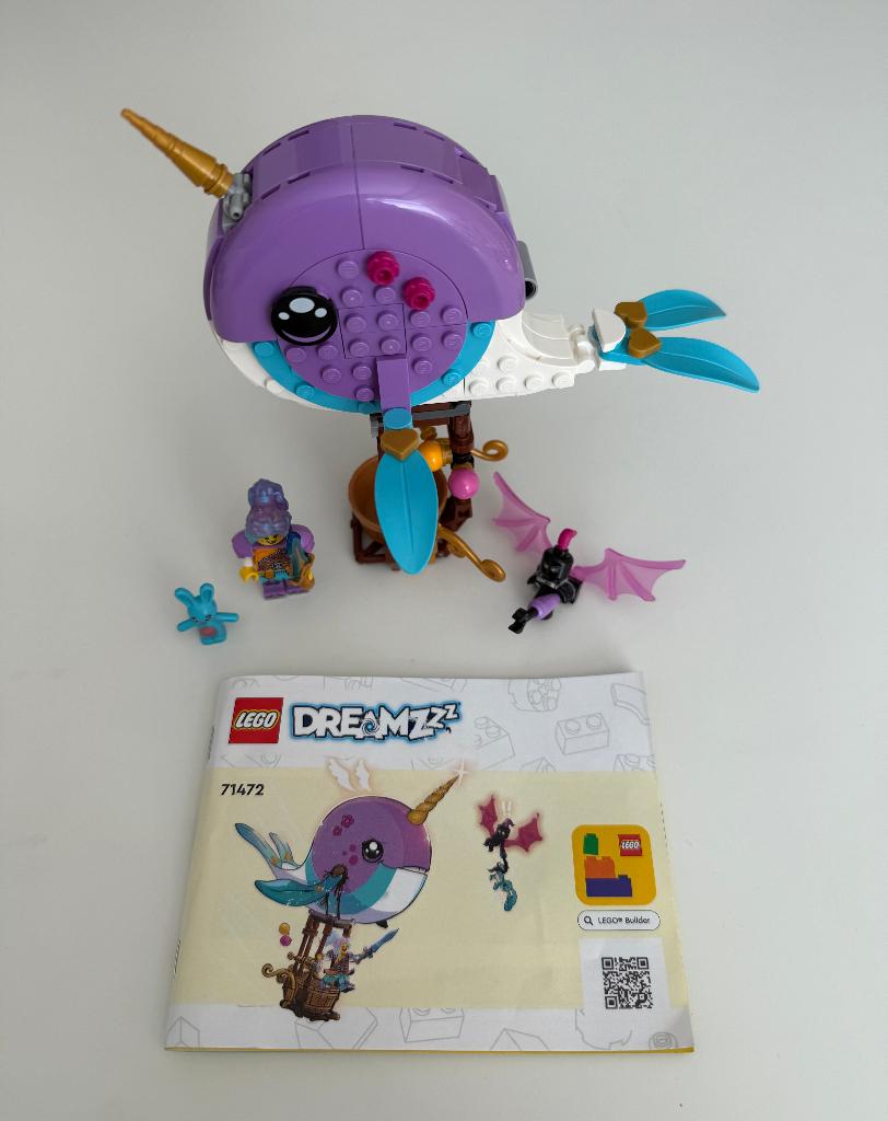 Lego Dreamzzz set 71472 Izzie's narwall luchtballon, Compleet, Lego, Ophalen of Verzenden, Zo goed als nieuw