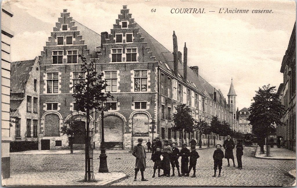Kortrijk België - 12 antieke postkaarten Carte Postale I, Ophalen of Verzenden, Voor 1920, Gelopen, West-Vlaanderen