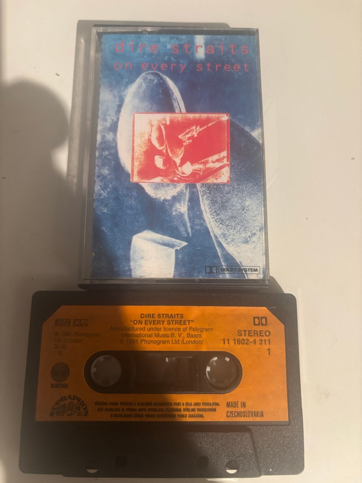 Dire Straits - On Every Street Cassette, Cd's en Dvd's, Ophalen of Verzenden, Rock en Metal, 1 bandje, Origineel