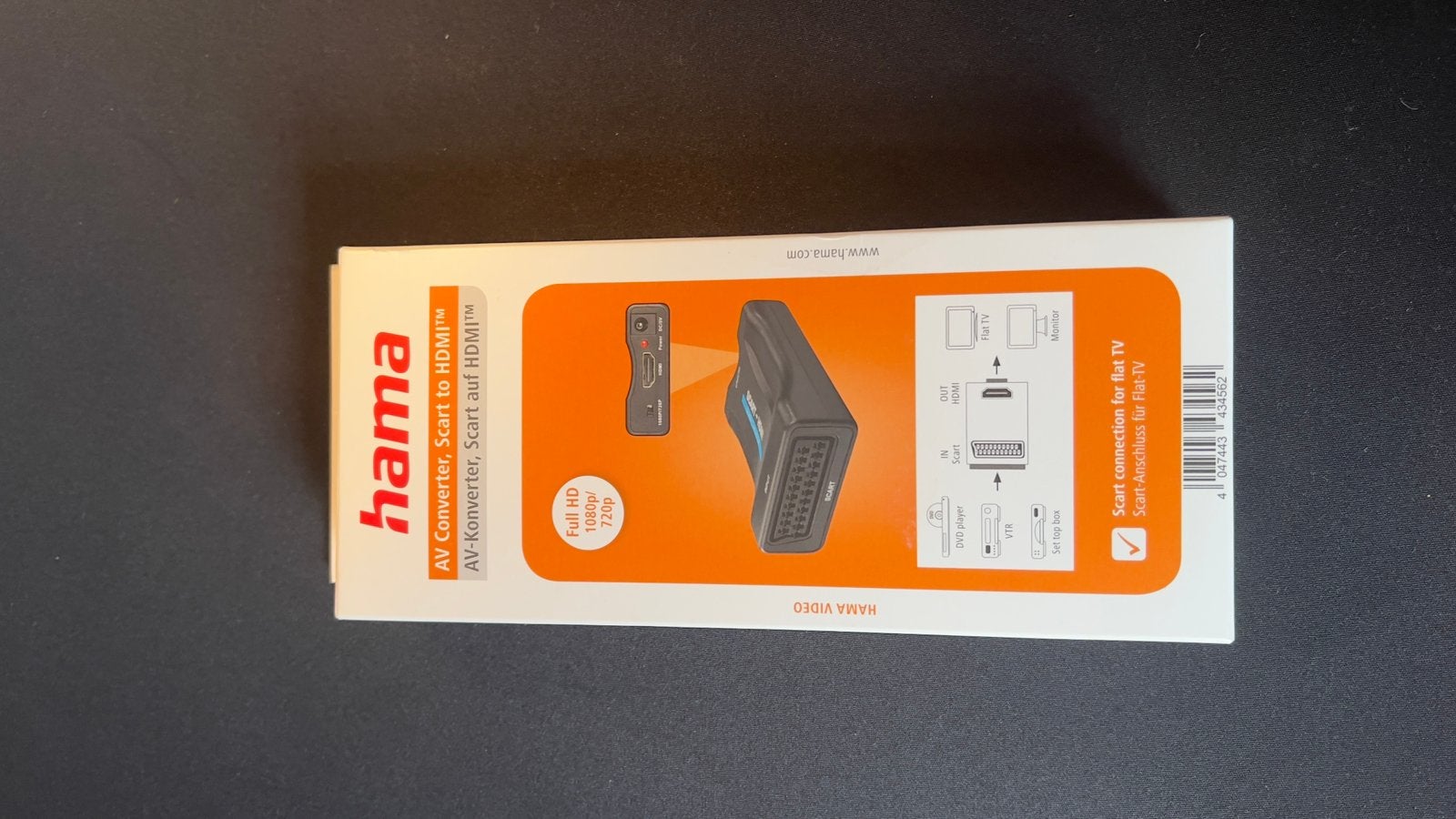 Hama AV Converter Scart to HDMI 1080/720p, Ophalen, Nieuw