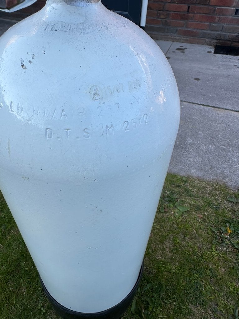 Duikfles 15 liter (ongekeurd), Watersport en Boten, Duiken, Ophalen, Gebruikt, Duikfles