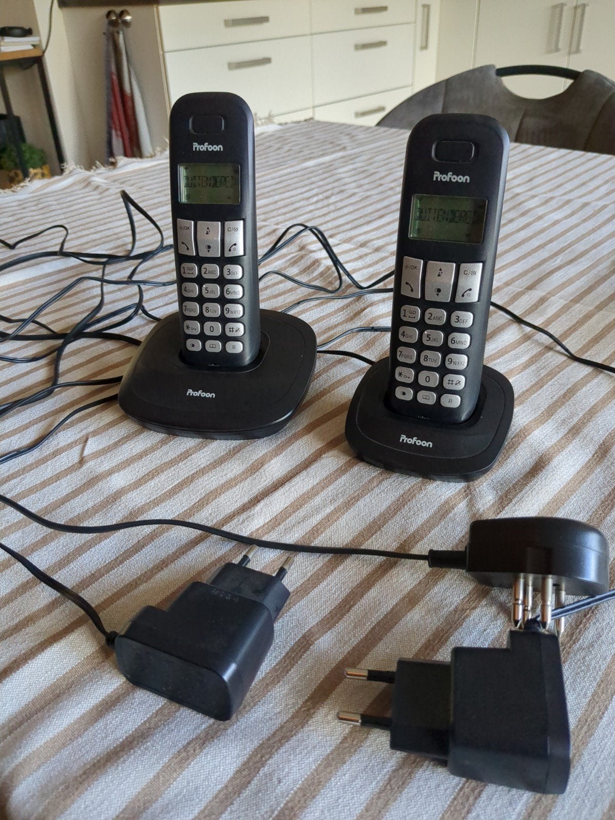 Profoon draadloze telefoonset (2 handsets), Telecommunicatie, Ophalen of Verzenden, Gebruikt, 2 handsets