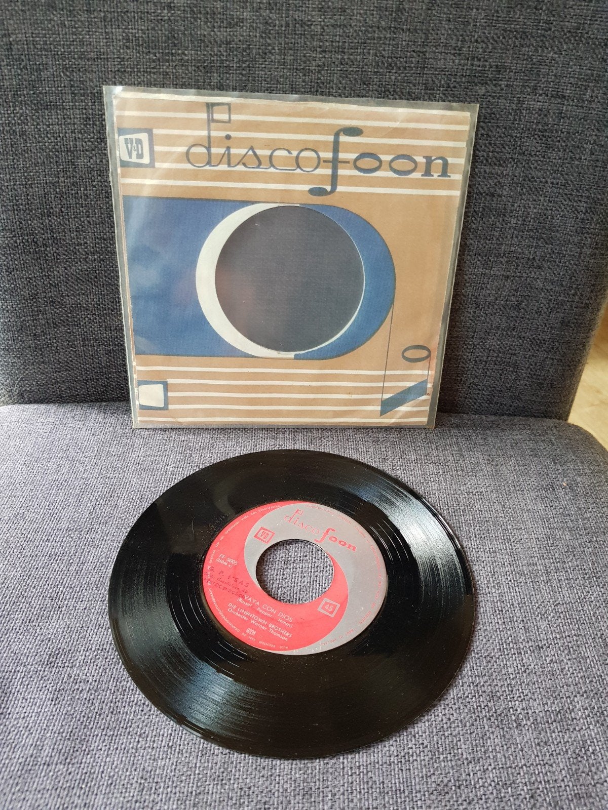 Die Linentoen Brothers / Romy Baumner (V&D Discofoon), Ophalen of Verzenden