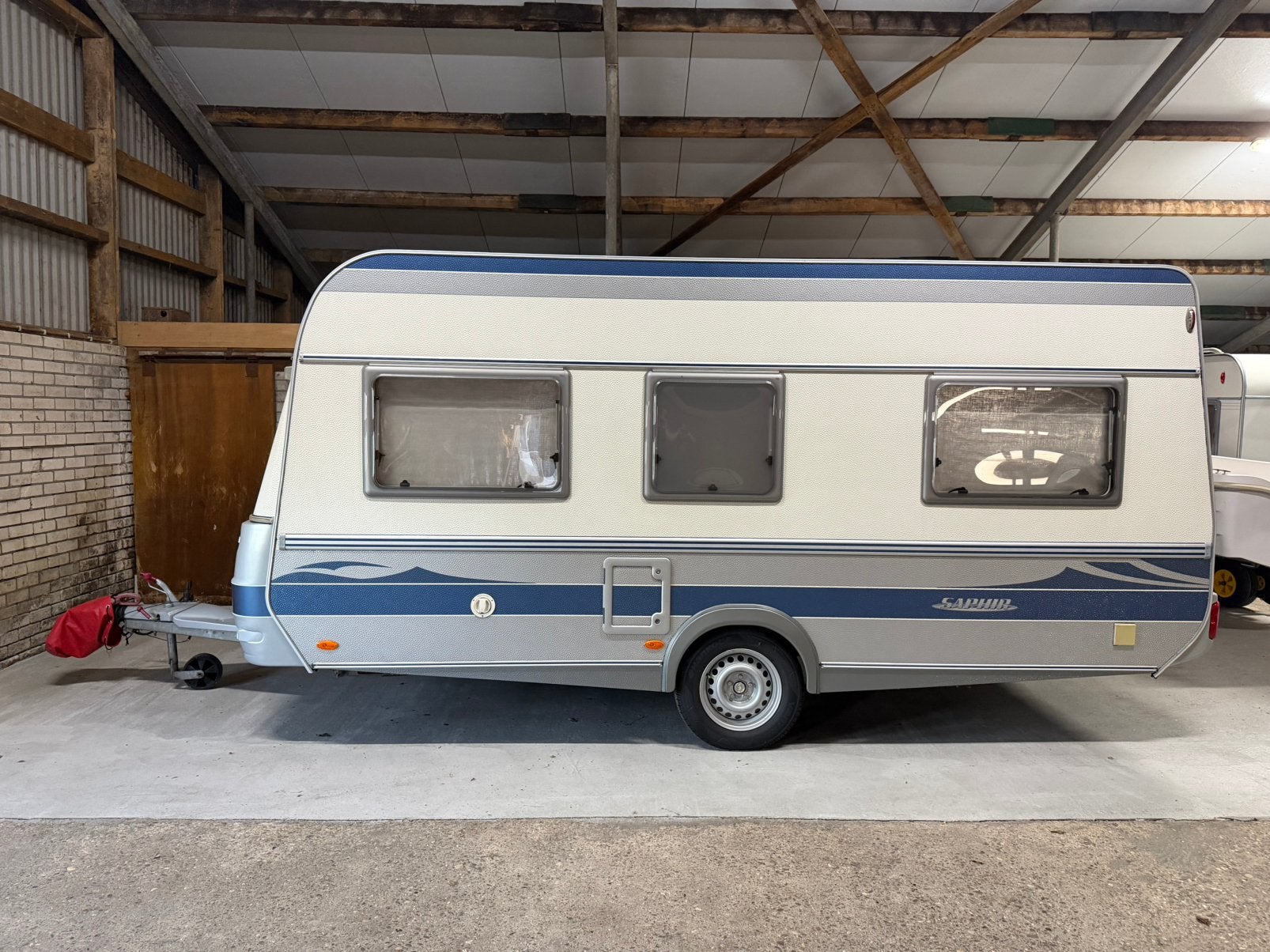 Fendt Saphir 450 met z.g.a.n. Dorema President, carbon frame, Caravans en Kamperen, Voortenten en Luifels, Ophalen, Gebruikt