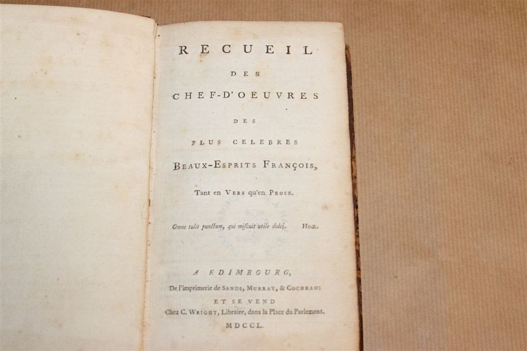 Zeldzaam — Franse Meesterwerken — Edinburgh [1750] [FR], Ophalen of Verzenden