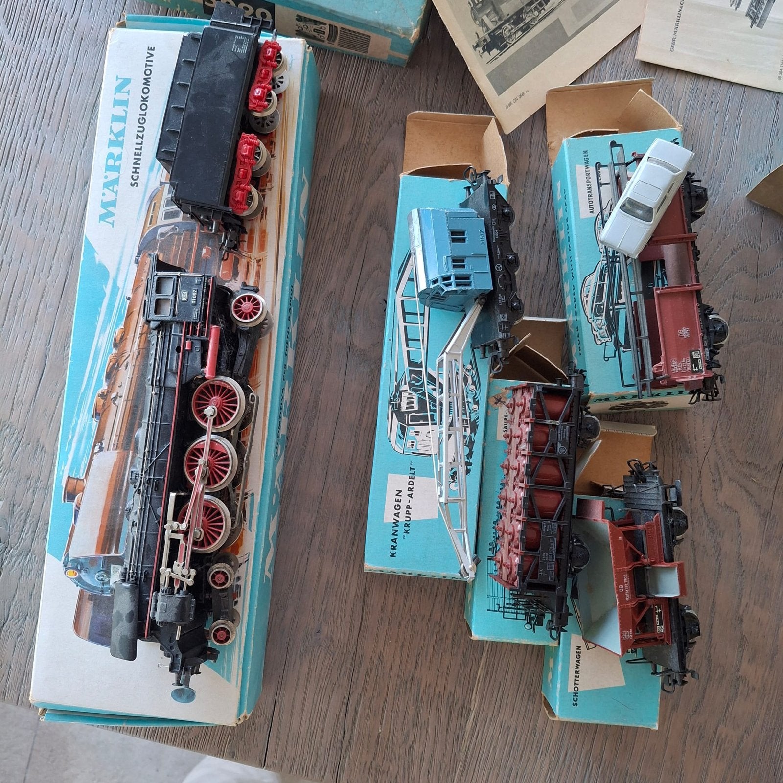 Märklin H0 Vintage Treinset met Stoomloc 3048 & Wagons (OVP), Ophalen, Wisselstroom, Analoog, Märklin