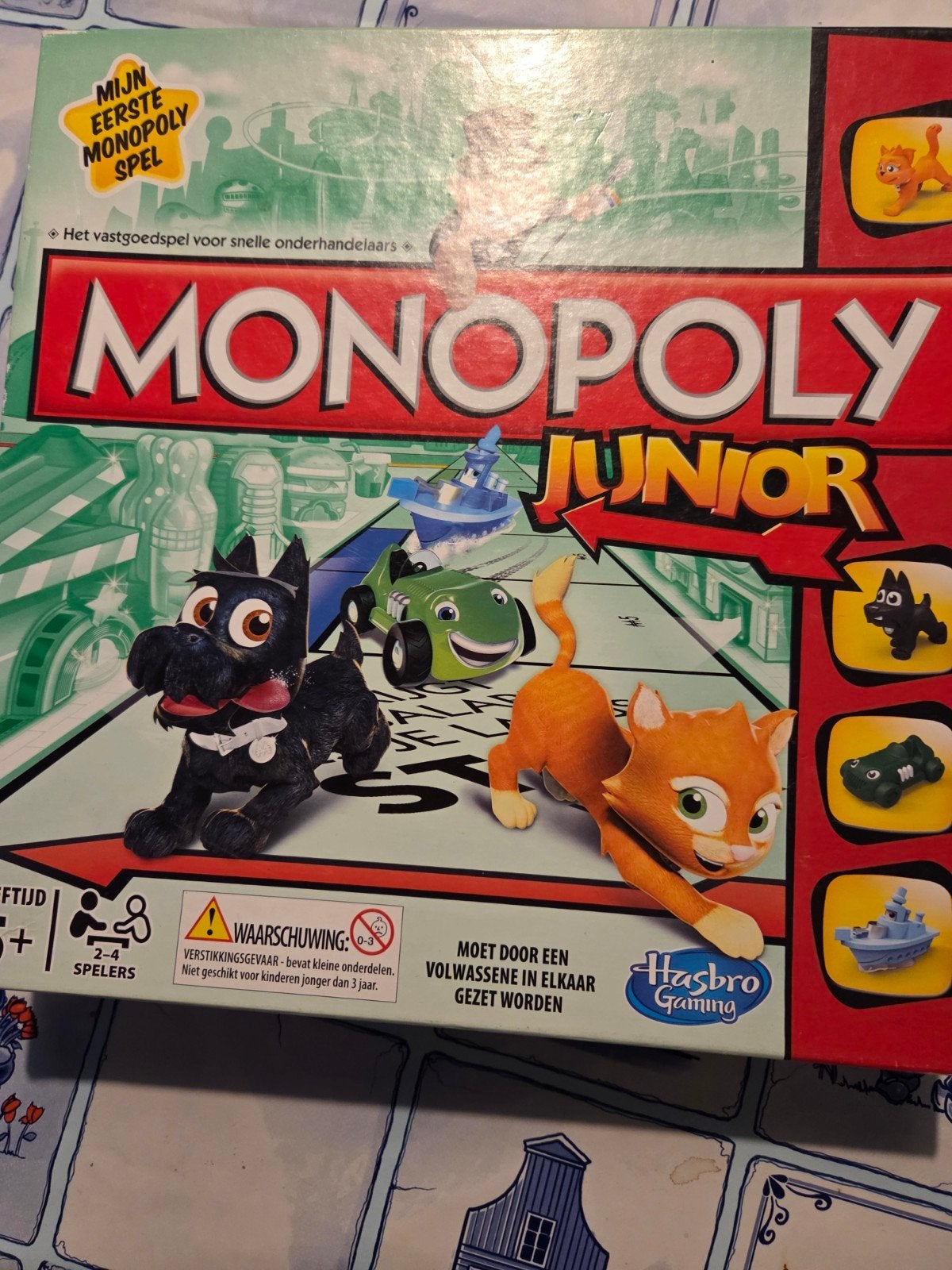 Monopoly Junior - Mijn Eerste Monopolyspel, Drie of vier spelers, Ophalen of Verzenden, Zo goed als nieuw, Hasbro Gaming