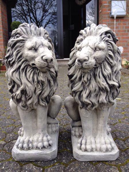 ‼️Leeuw 74kg Leeuwen Leeuwenpaar Leeuwentje Tijger Leeuw Kat, Ophalen of Verzenden, Nieuw, Beton, Dierenbeeld