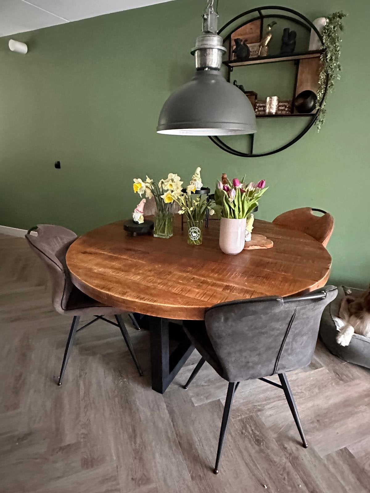 Hanglamp industrieel, Ophalen, Gebruikt, E27 (groot), Metaal