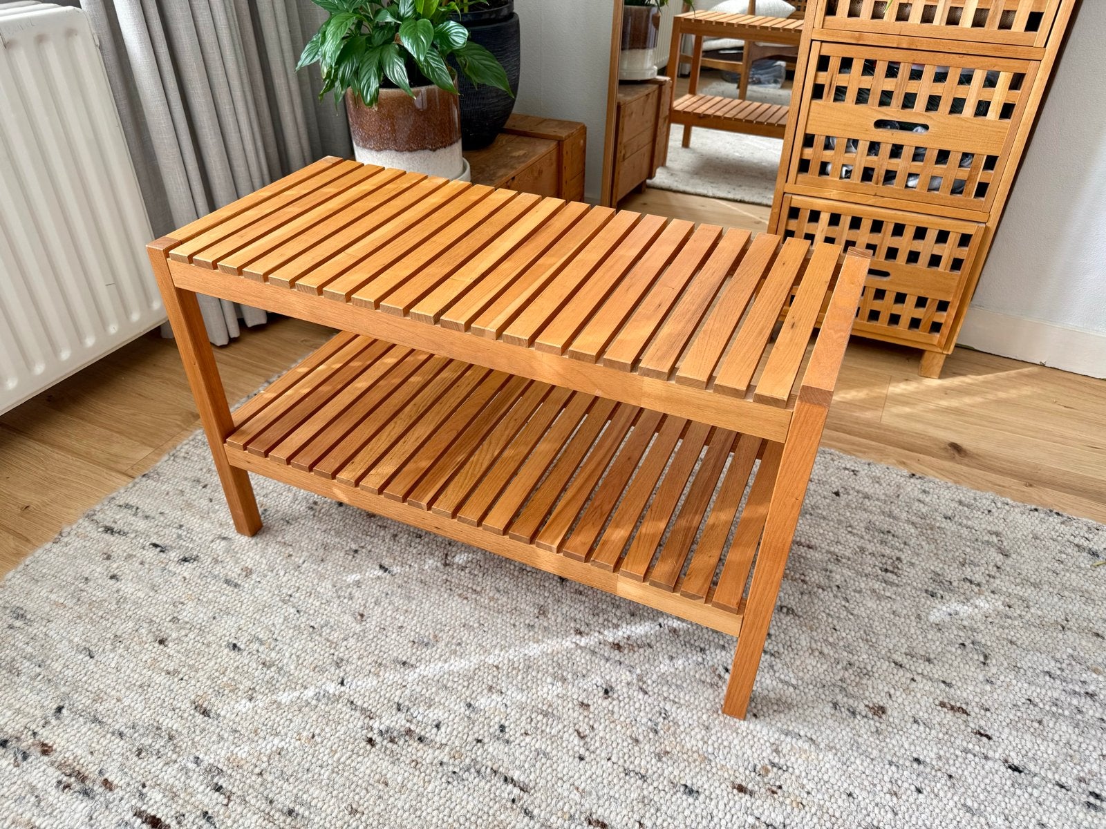 IKEA MOLGER badkamerbankje (alleen ophalen), Huis en Inrichting, Ophalen, Gebruikt, Overige typen, 50 tot 100 cm