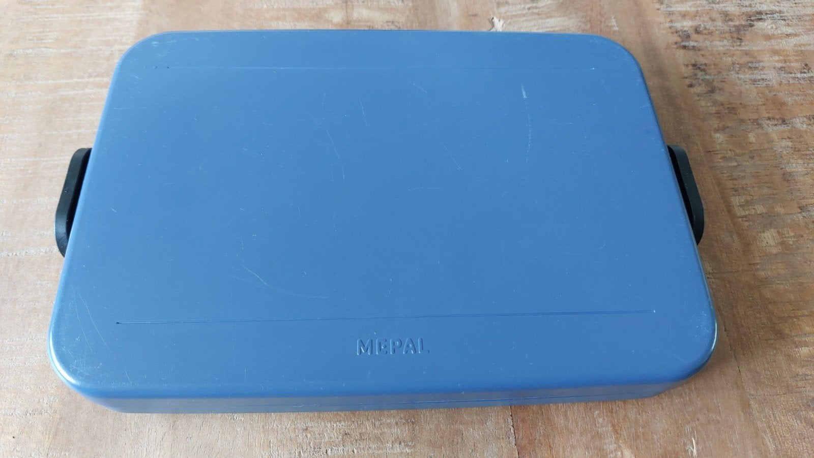 Mepal lunchbox flat blauw, Blauw, Kunststof, Ophalen of Verzenden, Zo goed als nieuw