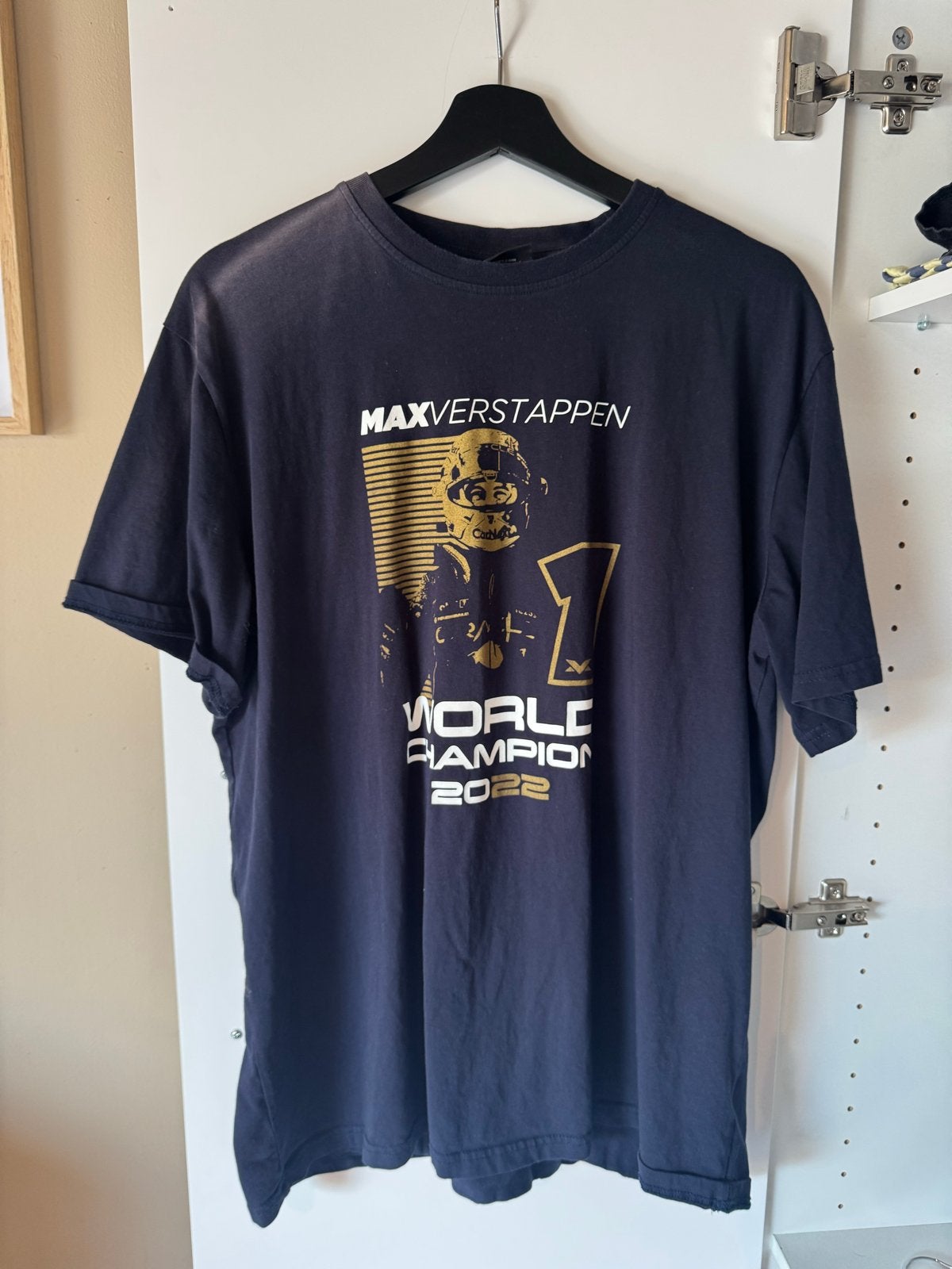 Max Verstappen World Champion 2022 T-shirt XXL, Ophalen of Verzenden, Gedragen, Overige maten, Zwart