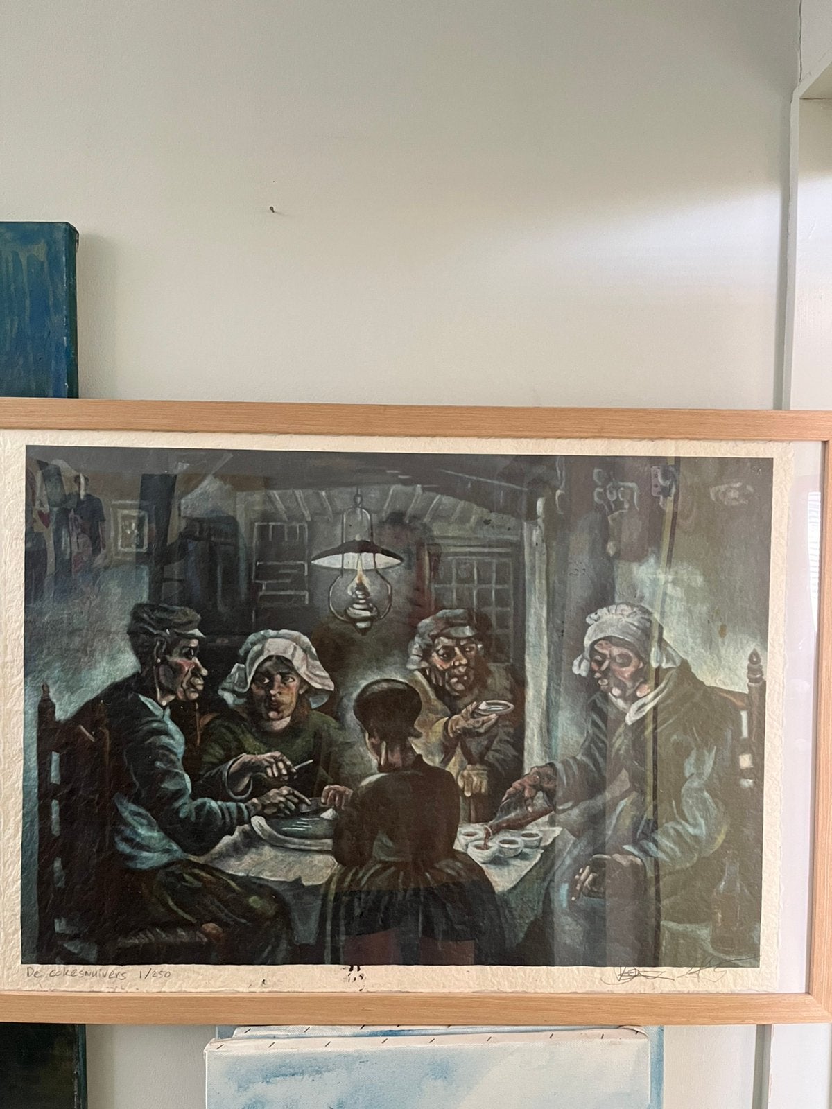 De cokesnuivers 65 x95 cm handgescheptpapier, Ophalen of Verzenden