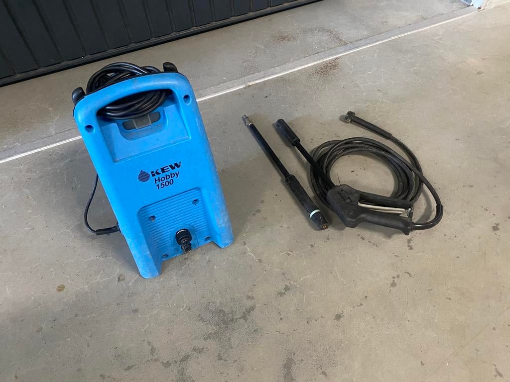 Mooie, handige hogedrukreiniger set (KEW), Ophalen of Verzenden, Gebruikt, Elektrisch, Met regelbare waterdruk