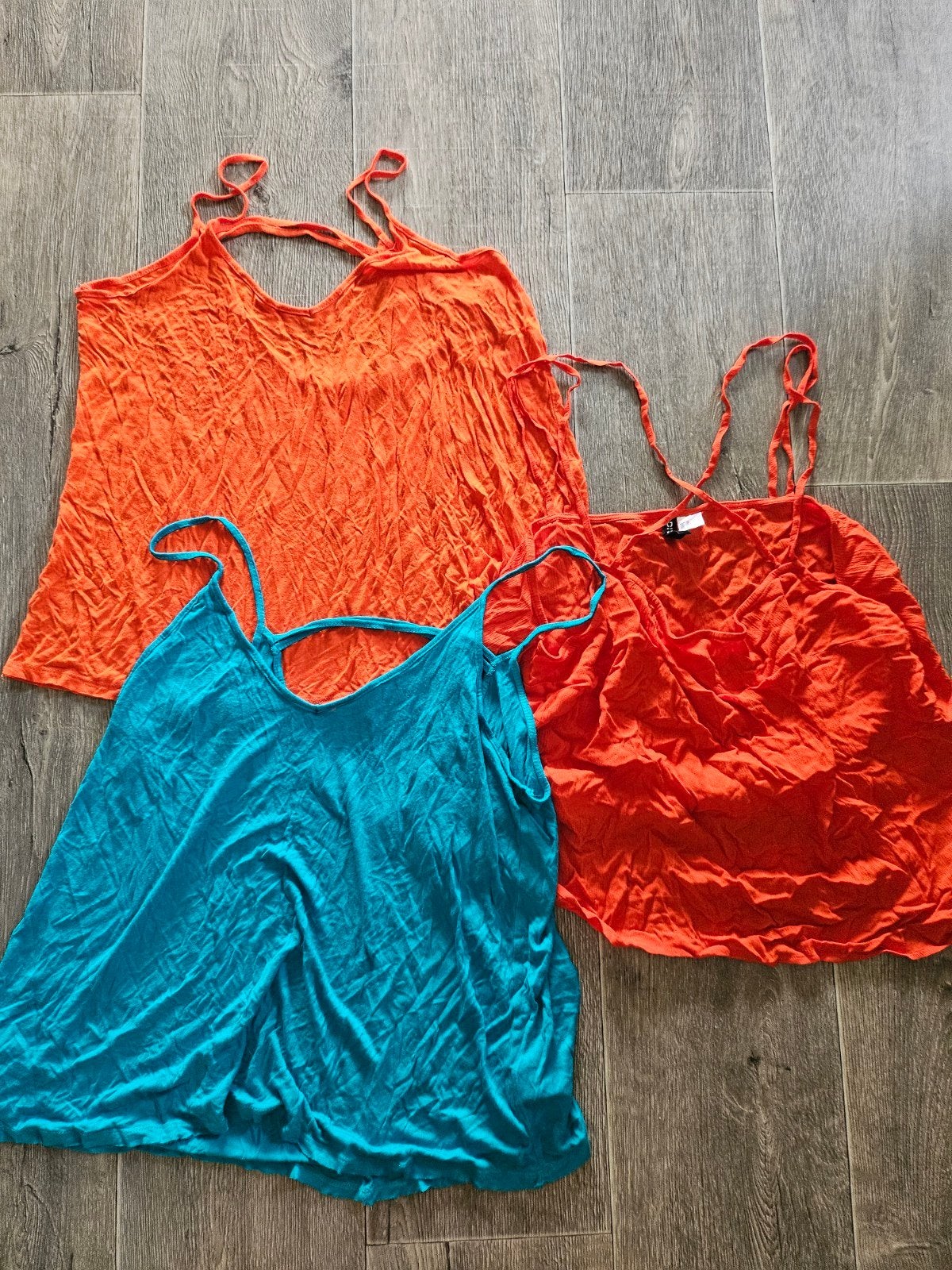 Zomerse topjes (3 stuks) - H&M en Primark, H&M, Primark, Maat 42/44 (L), Oranje, Ophalen of Verzenden