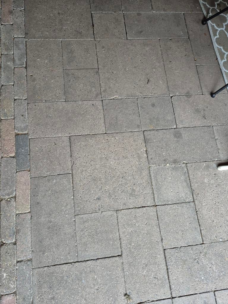 Tuintegels 22m², Ophalen, Gebruikt, Beton, Terrastegels