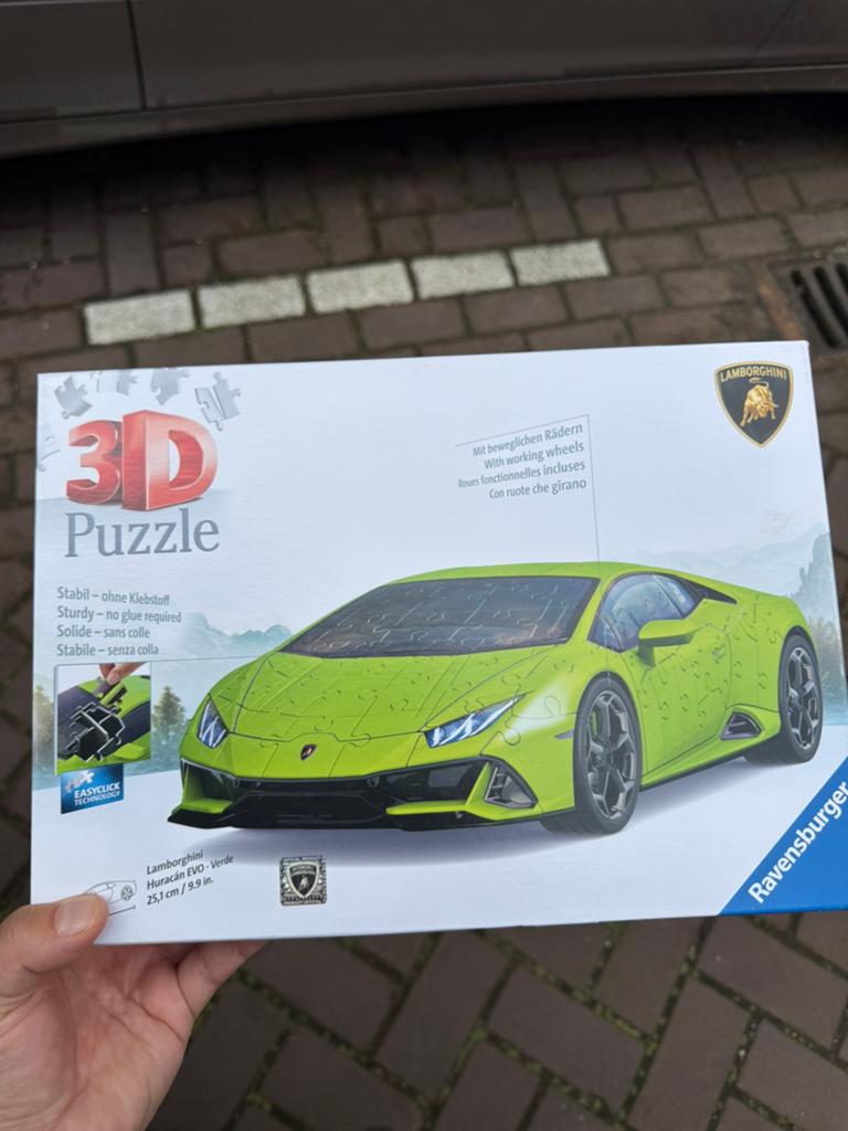 3D puzzel Lamborgini Nieuw, Ophalen of Verzenden, Meer dan 50 stukjes, Nieuw, 6 jaar of ouder