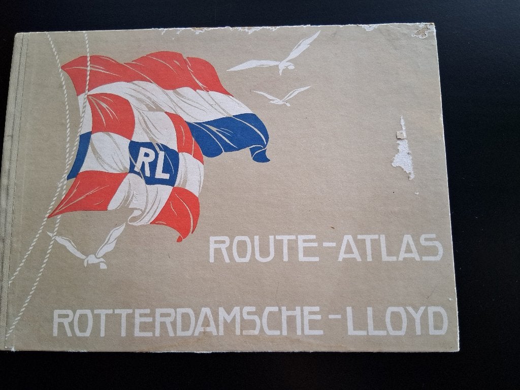 Route-Atlas van de Rotterdamsche Lloyd (1931), Ophalen of Verzenden, Zo goed als nieuw, Motorboot of Zeilboot, Kaart, Foto of Prent