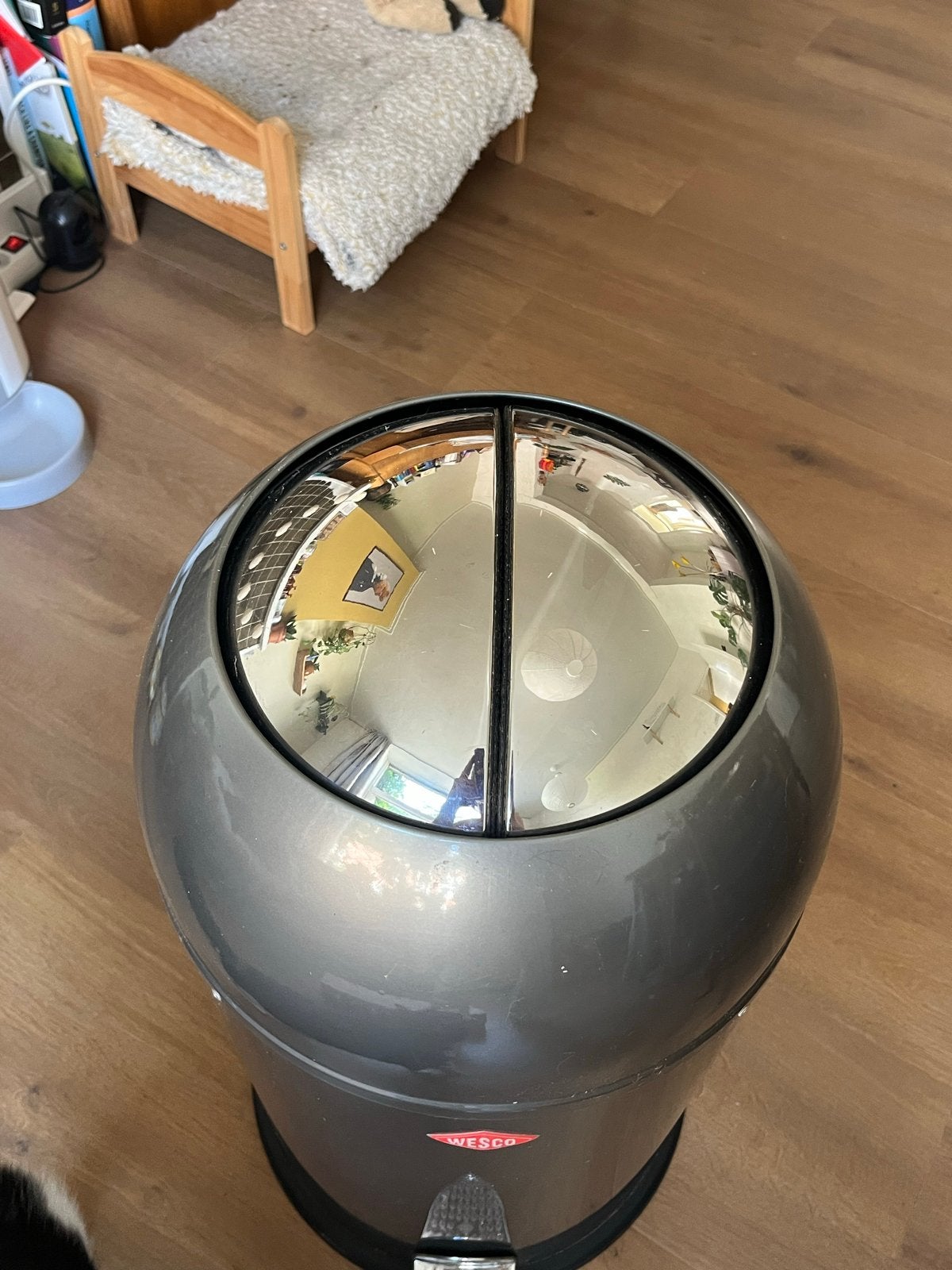 Wesco Kickmaster Pedaalemmer - Grijs, 33 Liter, Ophalen, Gebruikt, Met pedaal, 30 tot 40 liter