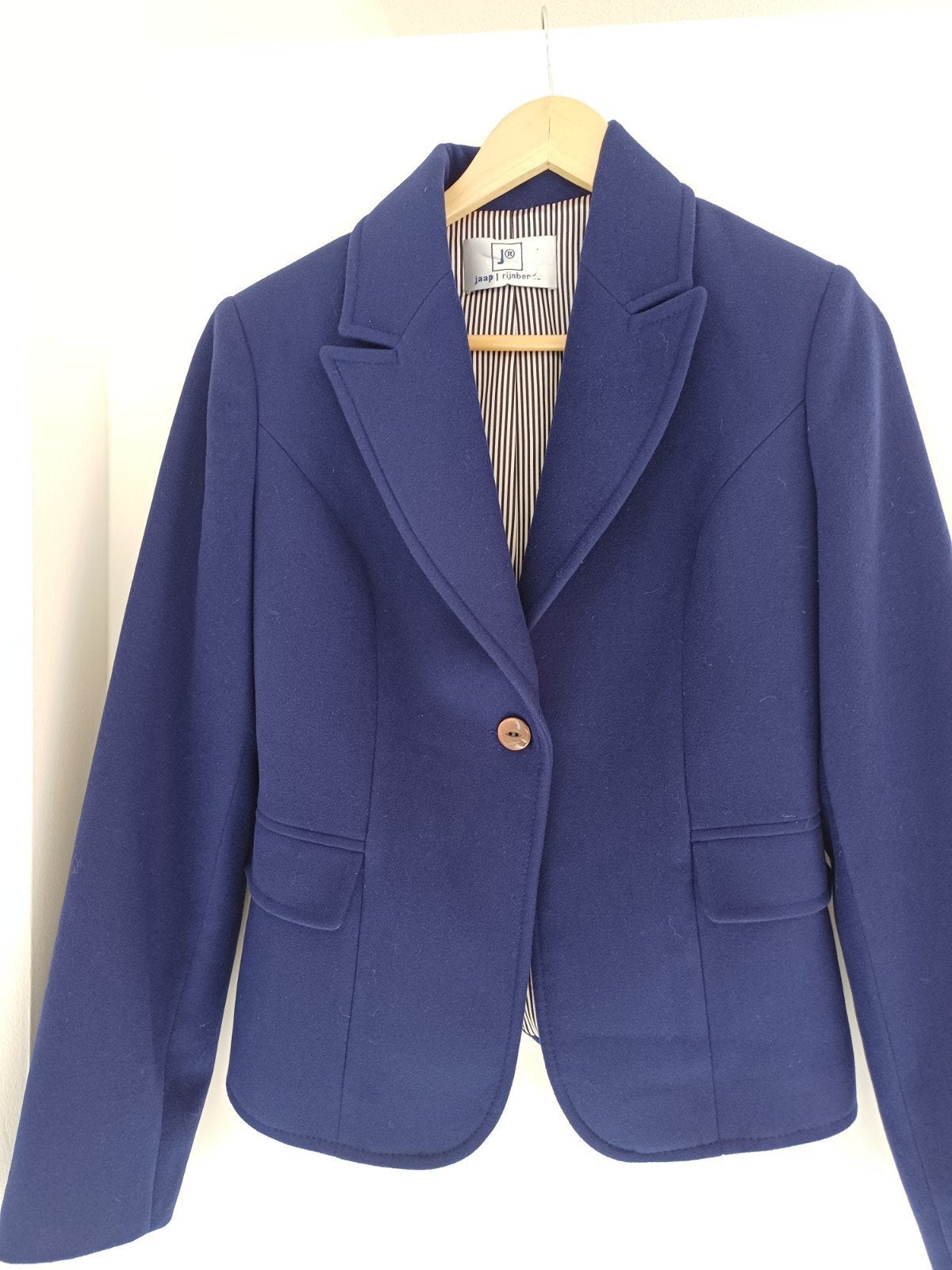 Jaap Rijnbende Haute couture Blazer maat 38 Nieuwstaat., Maat 38/40 (M), Jaap Rijnbende, Blauw, Ophalen of Verzenden