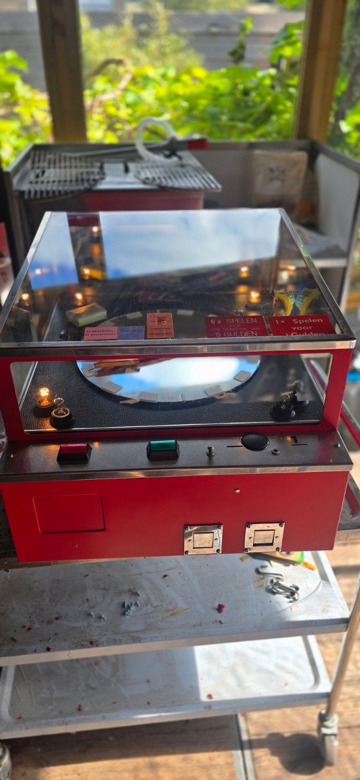Vintage Kermis Automaat - Speelautomaat, Verzamelen, Ophalen, Gebruikt