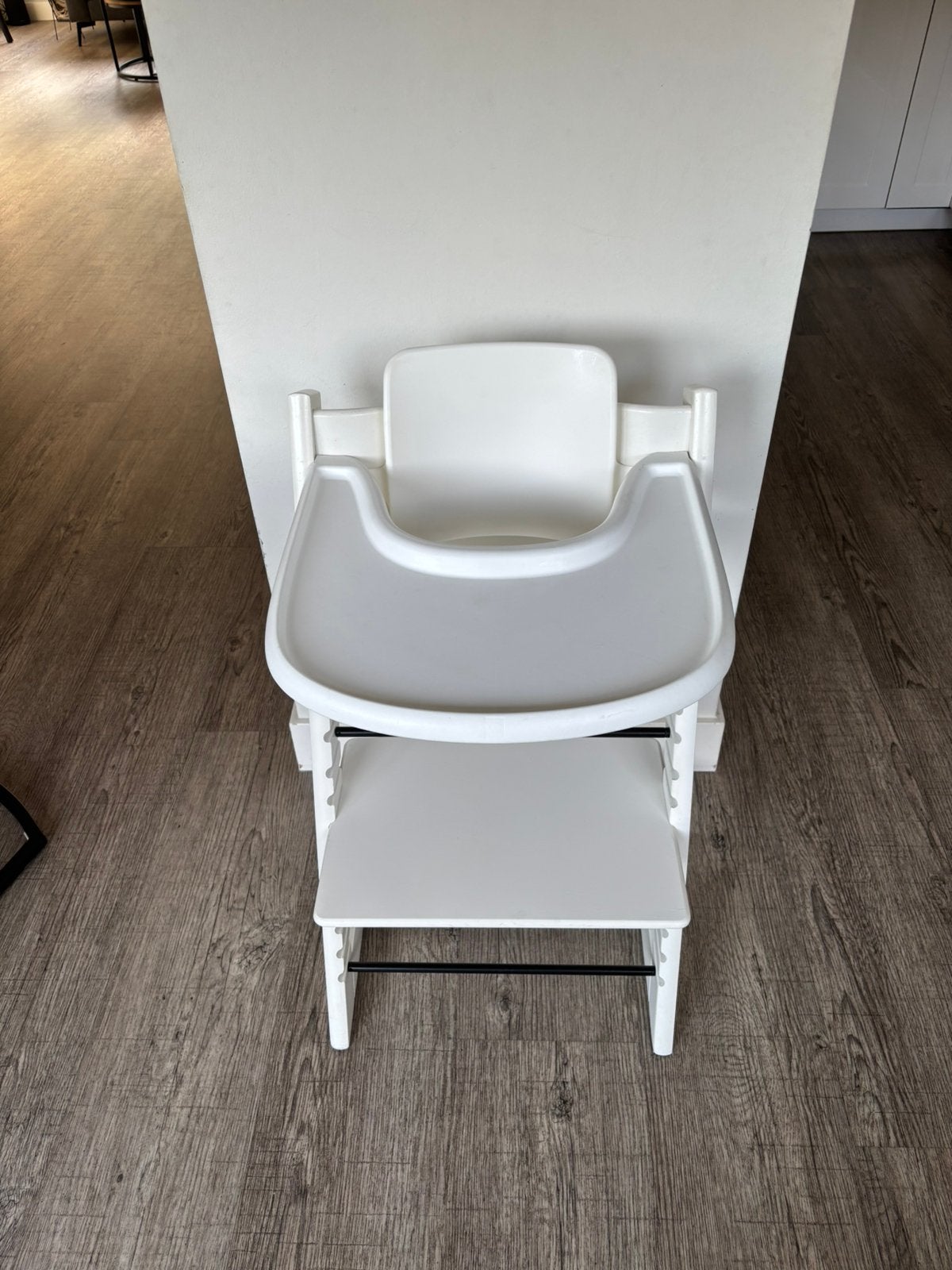 Witte Stokke Tripp Trapp kinderstoel, Ophalen, Zo goed als nieuw, Meegroeistoel