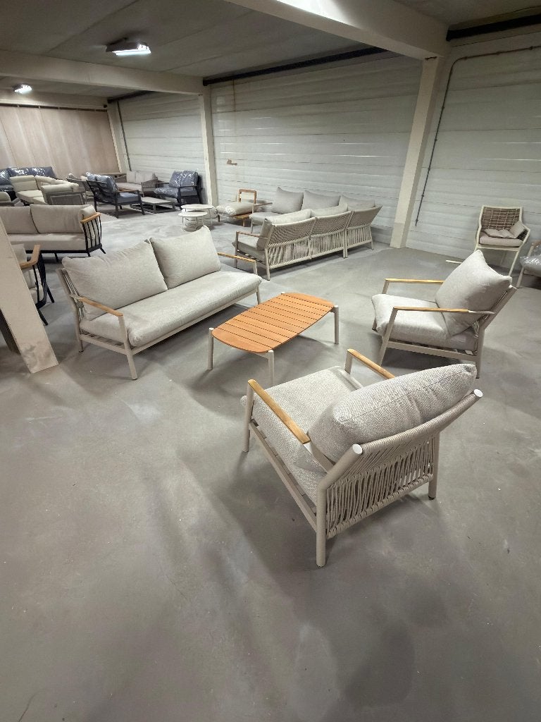 Julia stoelbank set met koffietafel