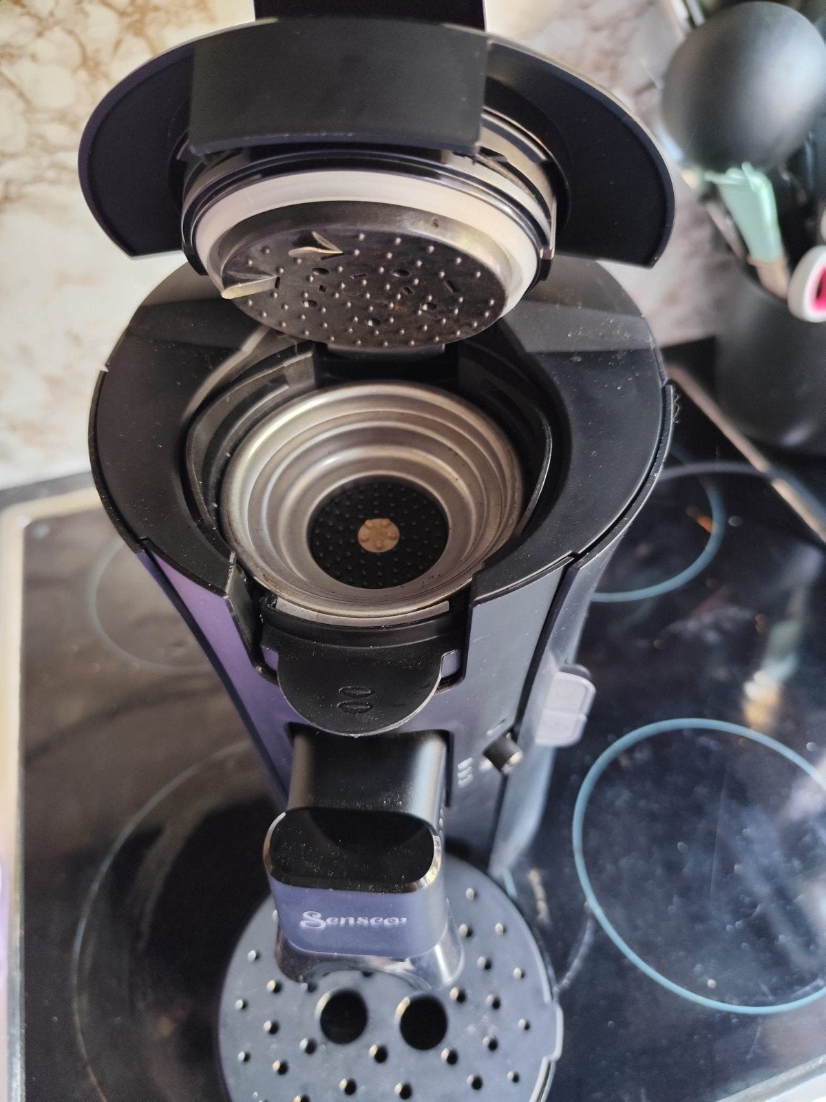 Senseo apparaat, Witgoed en Apparatuur, Koffiezetapparaten, Ophalen of Verzenden, 4 tot 10 kopjes, Koffiepads en cups, Afneembaar waterreservoir