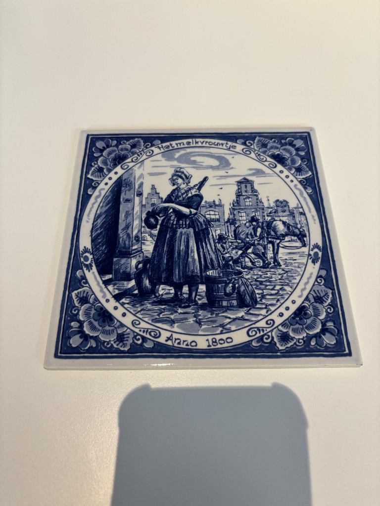 Delfts blauw tegel, Antiek en Kunst, Antiek | Wandborden en Tegels, Ophalen of Verzenden