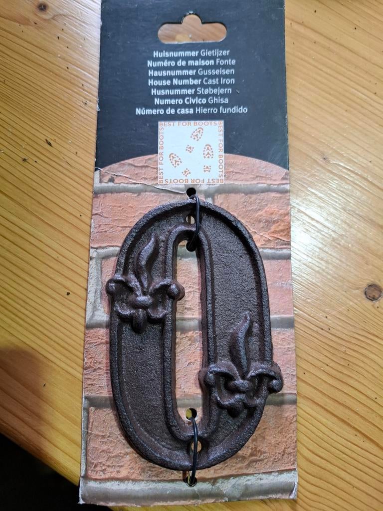 Gietijzeren huisnummers, Ophalen of Verzenden, Nieuw