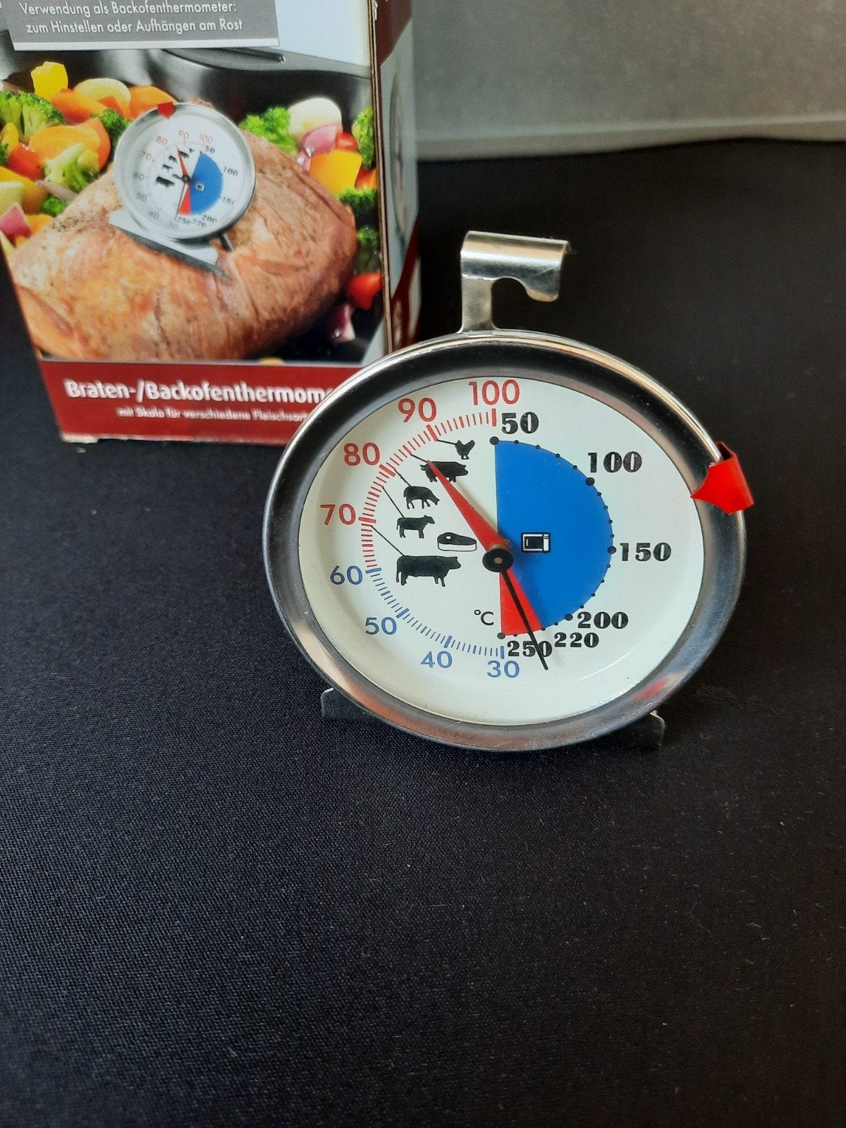 Ernesto Braad-/Oventhermometer - Nieuw in doos, Ernesto, Overige typen, Ophalen of Verzenden, Metaal