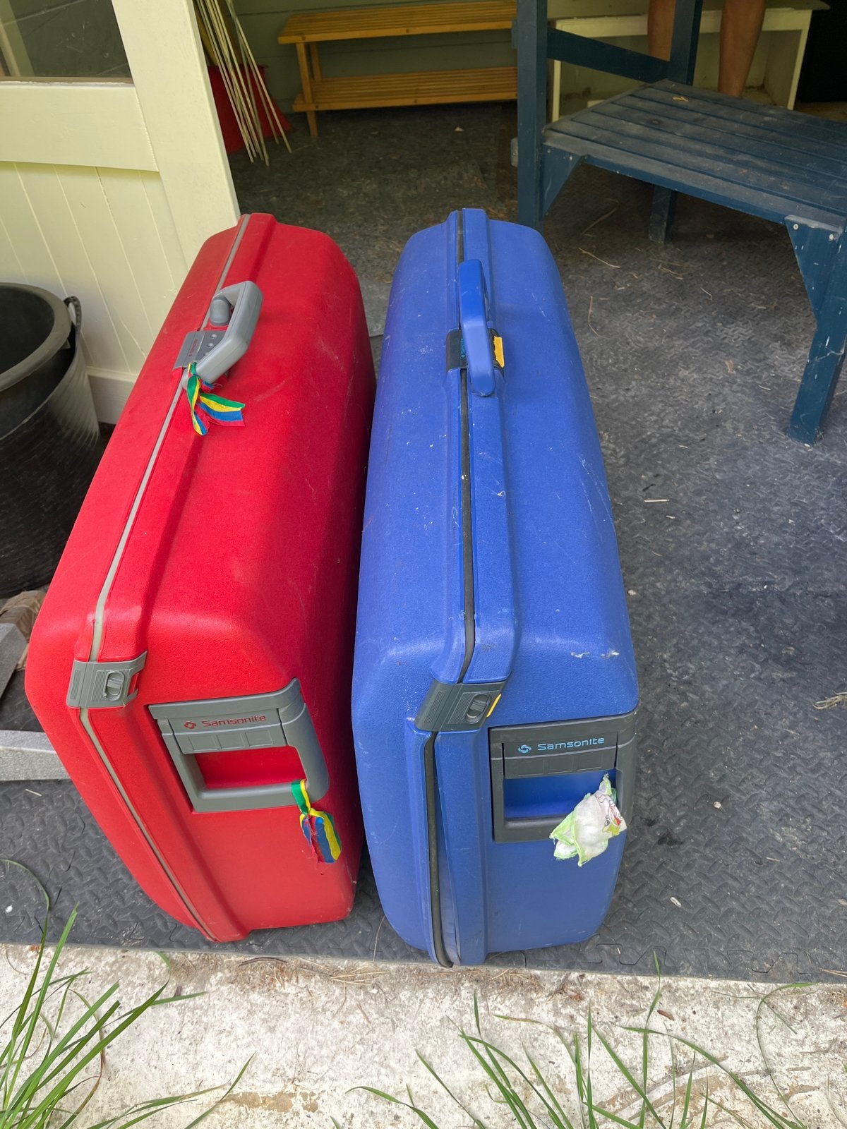 Samsonite Koffers - Rood en Blauw (Set van 2), Ophalen, 30 cm of meer, Gebruikt, 80 cm of meer
