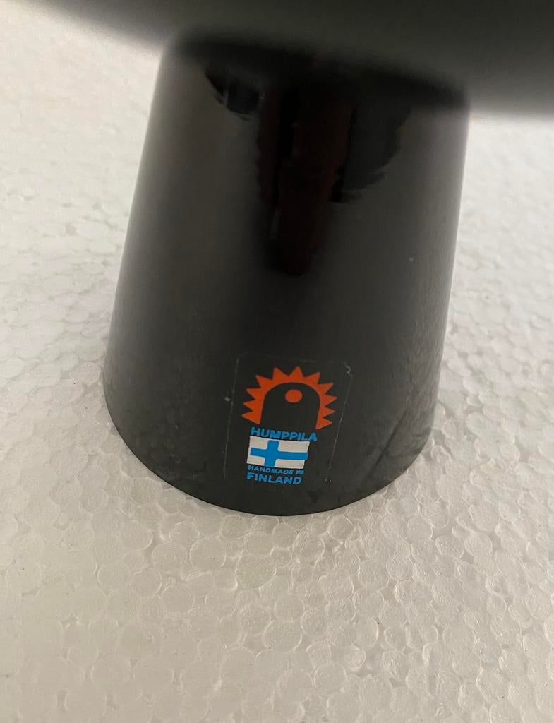 Humppila Finland glazen waxinelicht-houder, Overige materialen, Gebruikt, Finland, Zwart