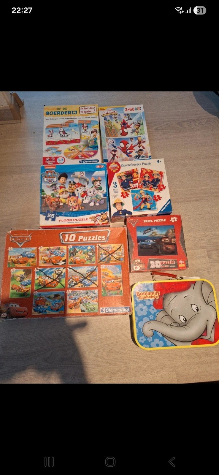 Diverse spellen/puzzels, Ophalen of Verzenden, Meer dan 50 stukjes, Gebruikt