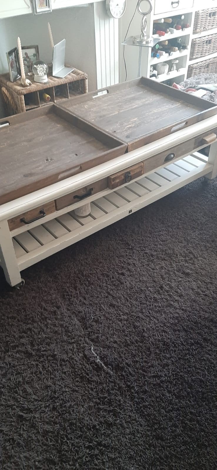 Riviera maison salon tafel, Ophalen of Verzenden, Rechthoekig, 100 tot 150 cm, 50 tot 100 cm