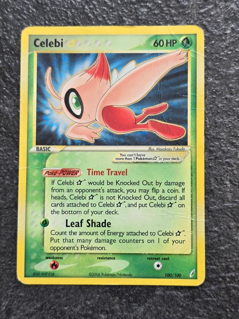 Celebi *Gold Star* 2006 100/100 Crystal Guardians, Ophalen, Gebruikt, Losse kaart