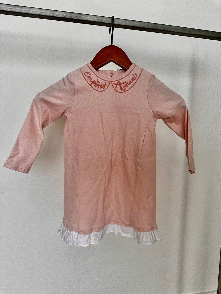 Emporio Armani Baby Jurkje Roze Maat 98 (36M) - Nieuw, Kinderen en Baby's, Nieuw, Jurk of Rok, Emporio Armani, Verzenden